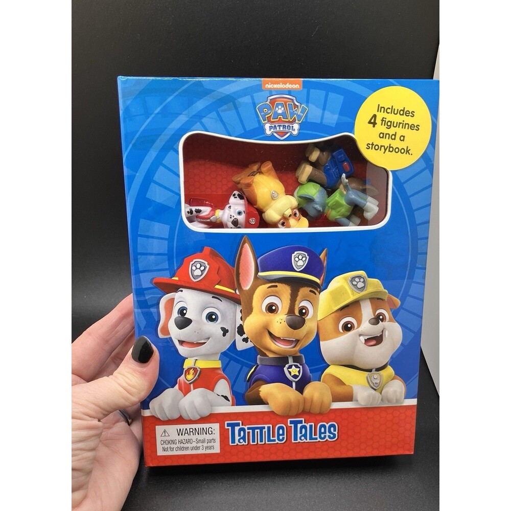 Disneys Paw Patrol Tattle Takes Includes 4 Figures And A Storybook Kids Toy Gift